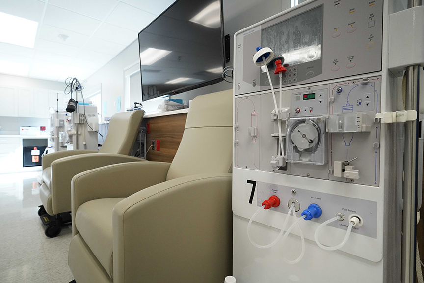 Hemodialysis Machine in dialysis room- Arbors at Oregon