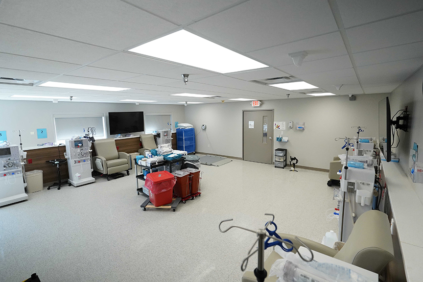 Dialysis equipment in dialysis room- Arbors at Oregon